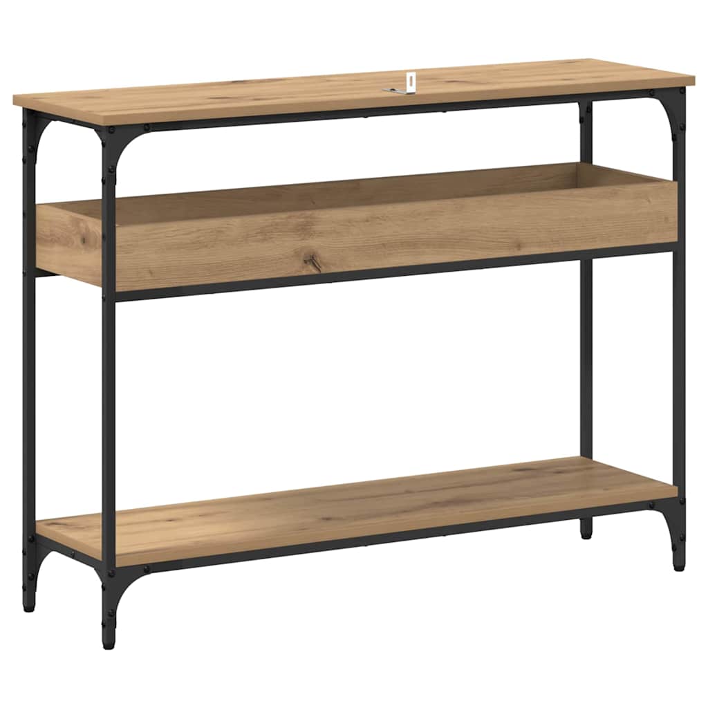 8721288900074_wbg-ba_en_hd_2 vidaXL Console Table Artisan oak 100 x 29 x 75 cm Engineered wood - Image 8