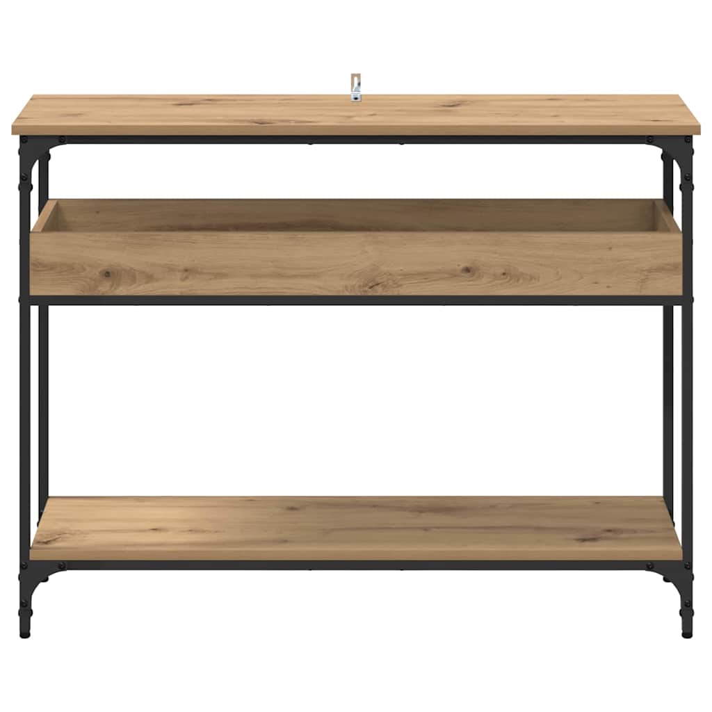 8721288900074_wbg-fr_en_hd_3 vidaXL Console Table Artisan oak 100 x 29 x 75 cm Engineered wood - Image 6