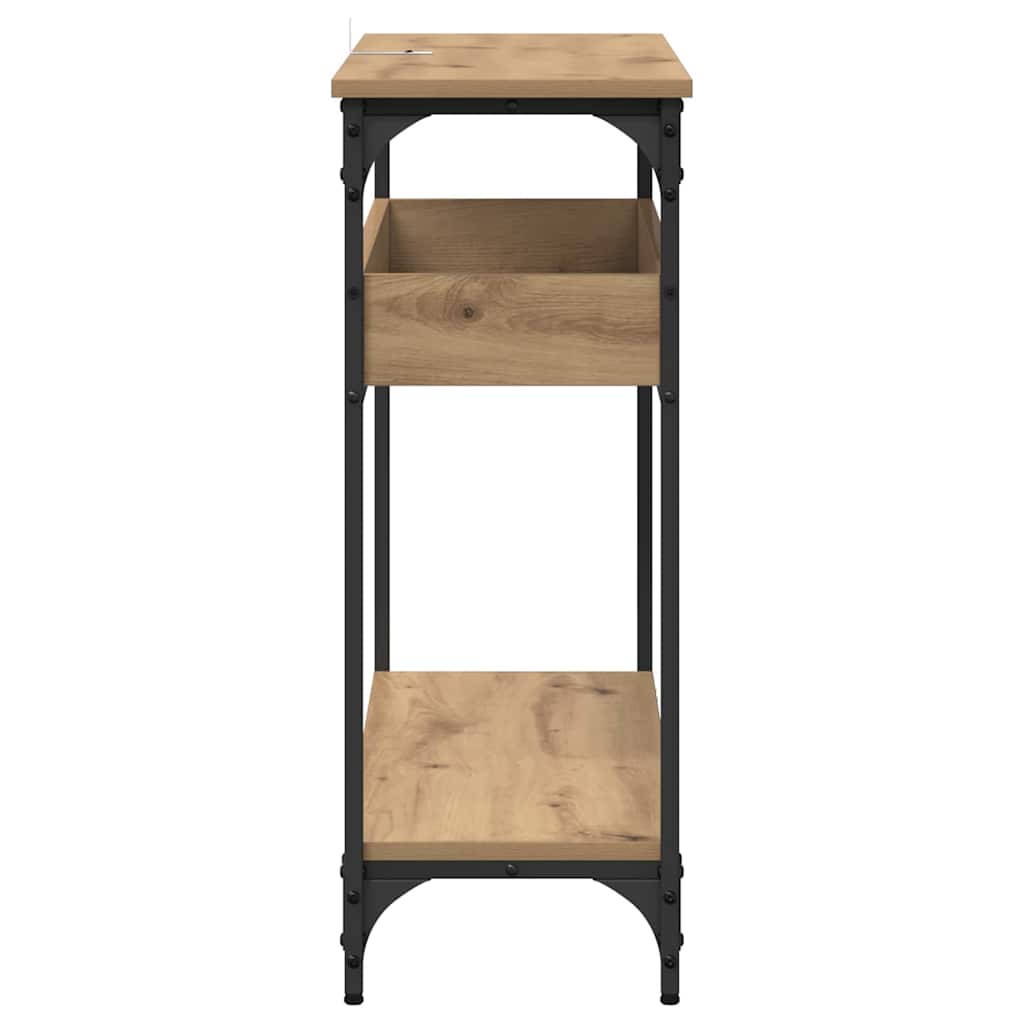 8721288900074_wbg-si_en_hd_4 vidaXL Console Table Artisan oak 100 x 29 x 75 cm Engineered wood - Image 7