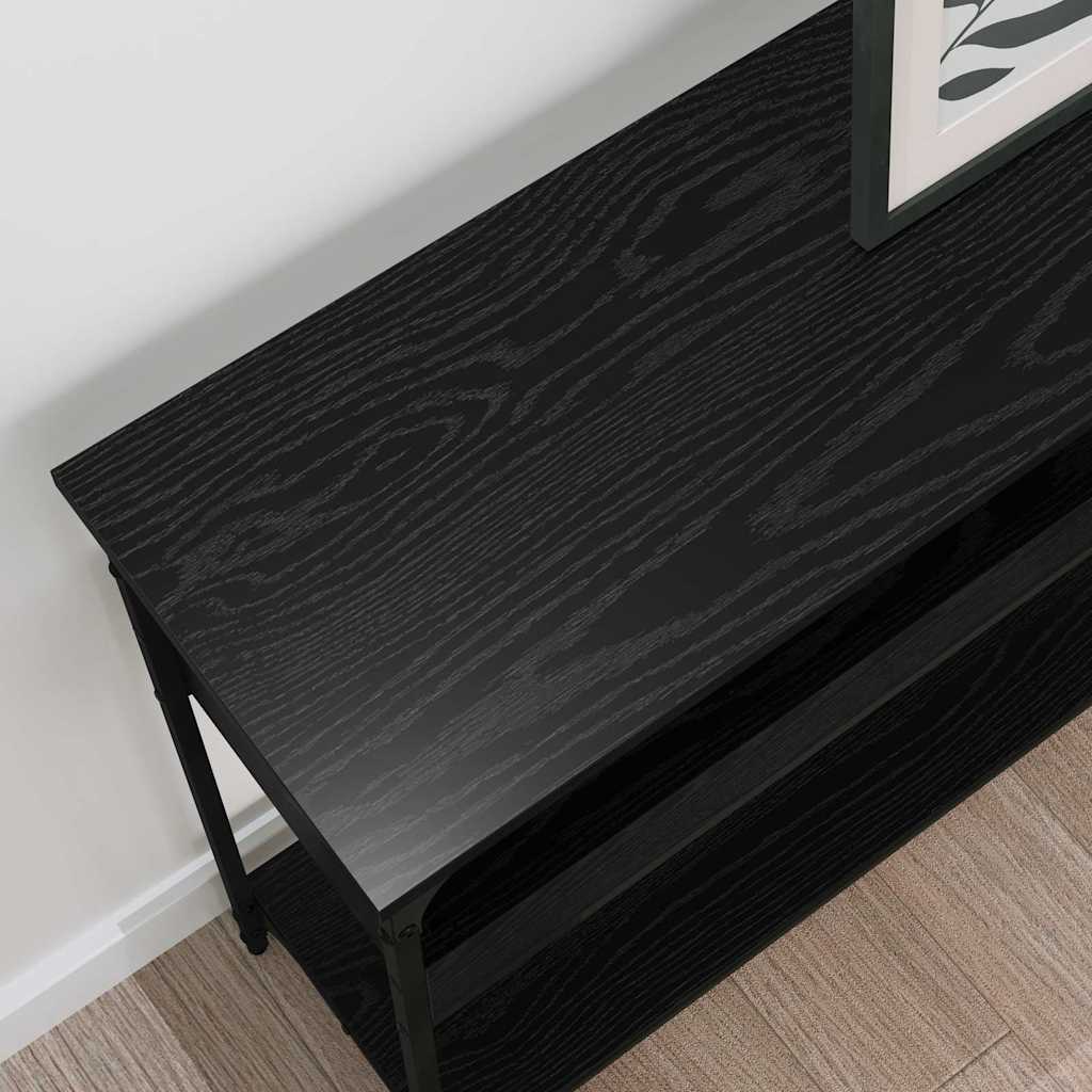 8721288900081_mo-im-zo_en_hd_1 vidaXL Console Table Black oak 100 x 29 x 75 cm Engineered wood - Image 5