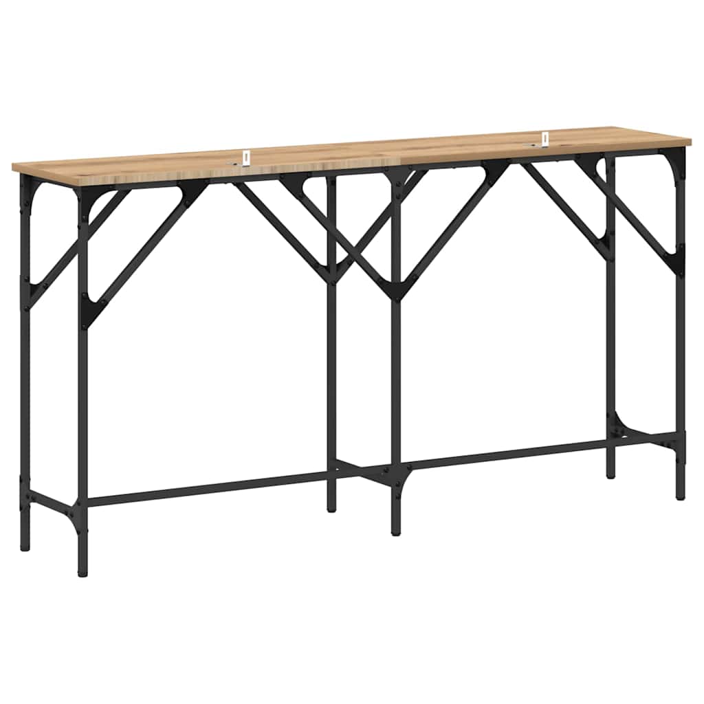 8721288900135_wbg-ba_en_hd_2 vidaXL Console Table Artisan oak 140 x 29 x 75 cm Engineered wood - Image 8