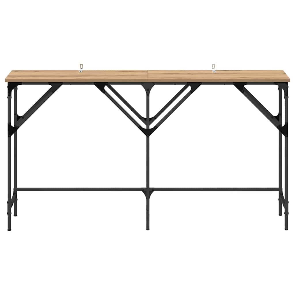 8721288900135_wbg-fr_en_hd_3 vidaXL Console Table Artisan oak 140 x 29 x 75 cm Engineered wood - Image 6
