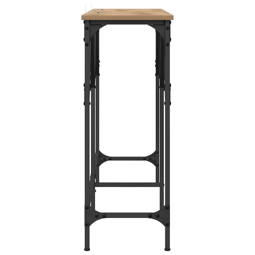 8721288900135_wbg-si_en_hd_4 vidaXL Console Table Artisan oak 140 x 29 x 75 cm Engineered wood - Image 7