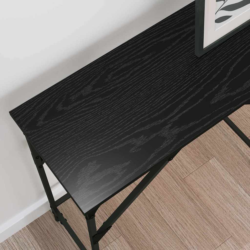8721288900142_mo-im-zo_en_hd_1 vidaXL Console Table Black oak 140 x 29 x 75 cm Engineered wood - Image 5