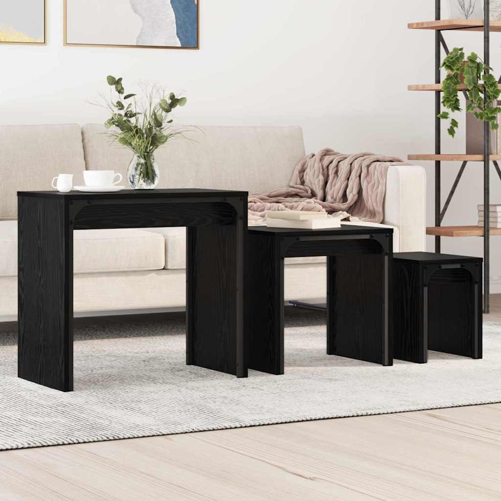 8721288900203_mo-im_en_hd_1 vidaXL Nesting Coffee Table 3 pcs Black oak 60 x 35 x 56 cm - Image 1