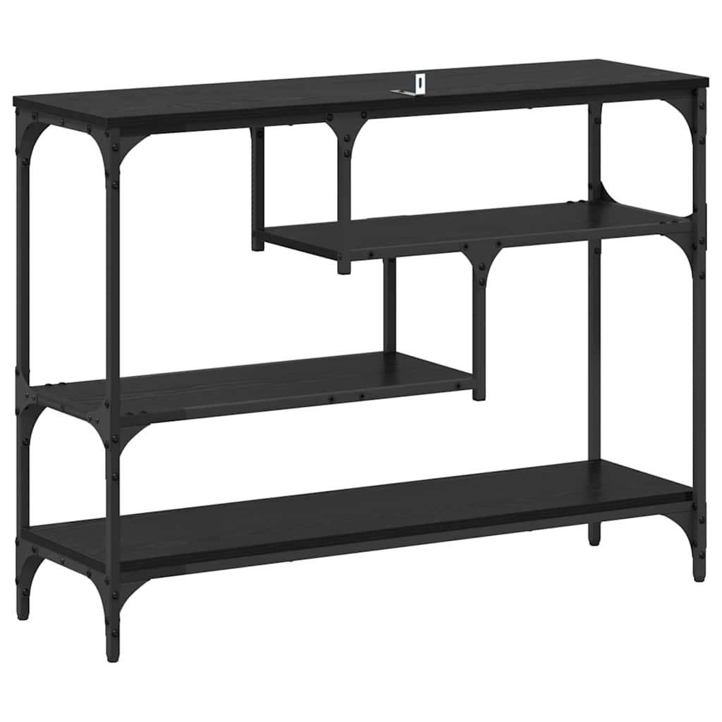 8721288900265_wbg-ba_en_hd_2 vidaXL Console Table Black oak 100 x 30 x 75 cm Engineered wood - Image 8