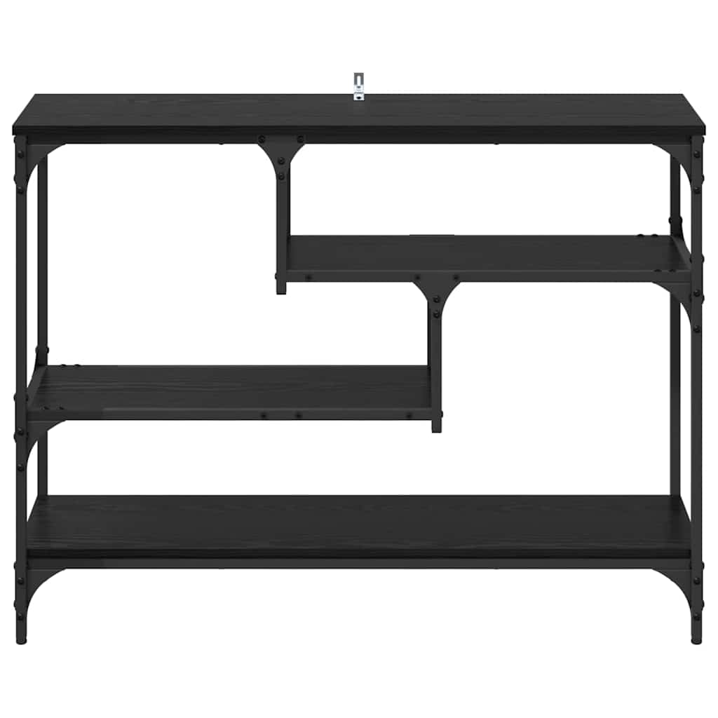 8721288900265_wbg-fr_en_hd_3 vidaXL Console Table Black oak 100 x 30 x 75 cm Engineered wood - Image 6