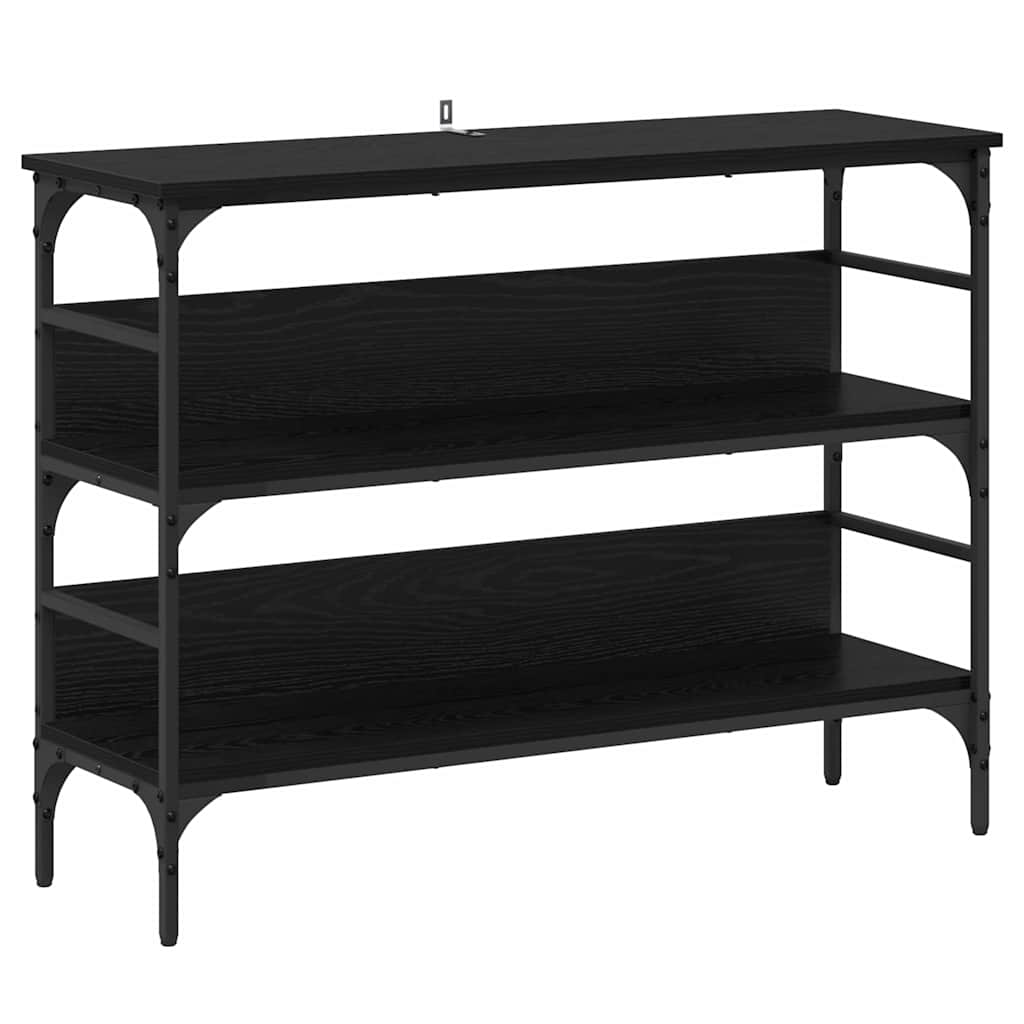 8721288900388_wbg-an-m_en_hd_1 vidaXL Console Table Black oak 100 x 32 x 75 cm Engineered wood - Image 2