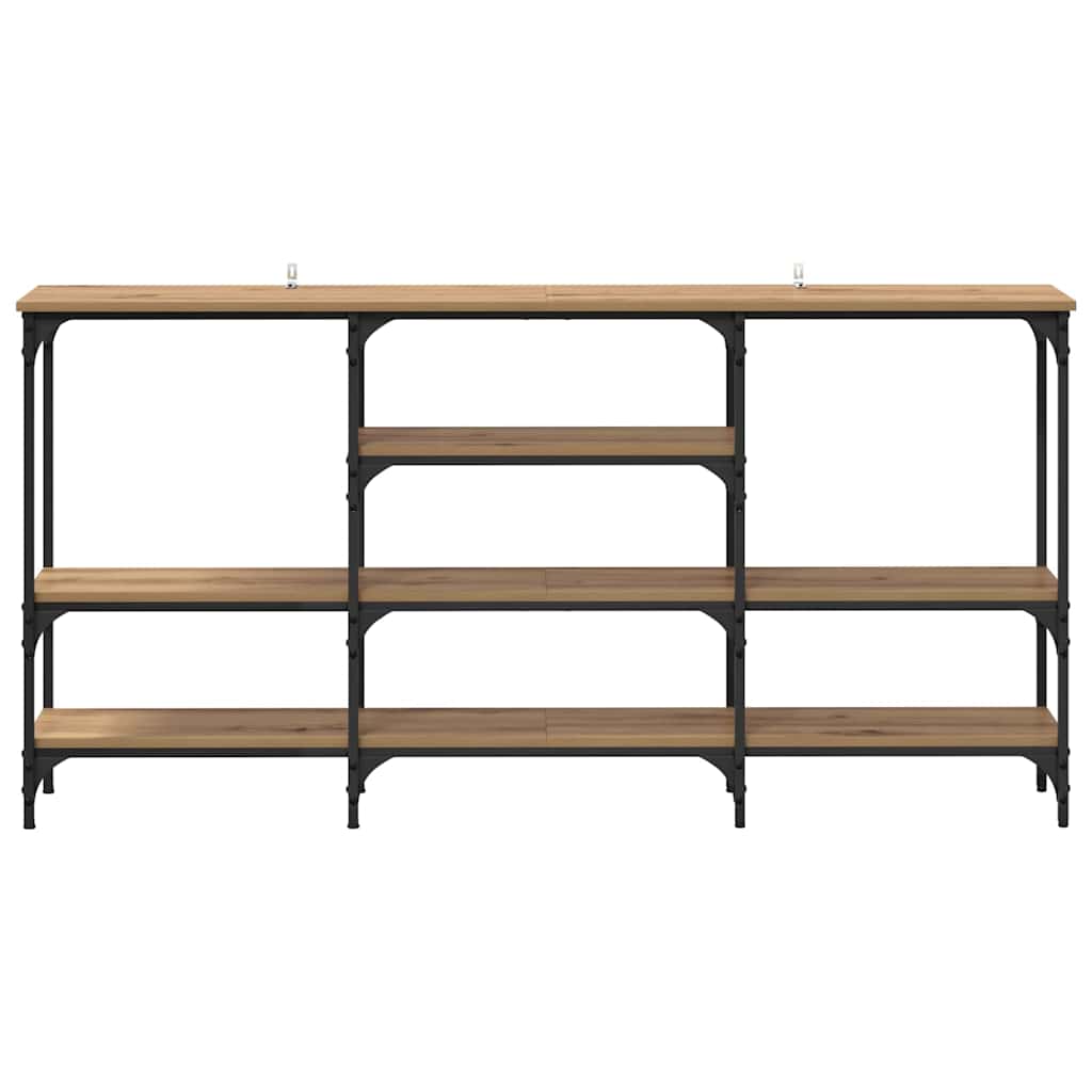8721288900401_wbg-fr_en_hd_3 vidaXL Console Table Artisan oak 160 x 29 x 80 cm Engineered wood - Image 6