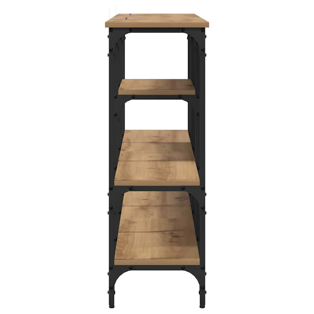 8721288900401_wbg-si_en_hd_4 vidaXL Console Table Artisan oak 160 x 29 x 80 cm Engineered wood - Image 7