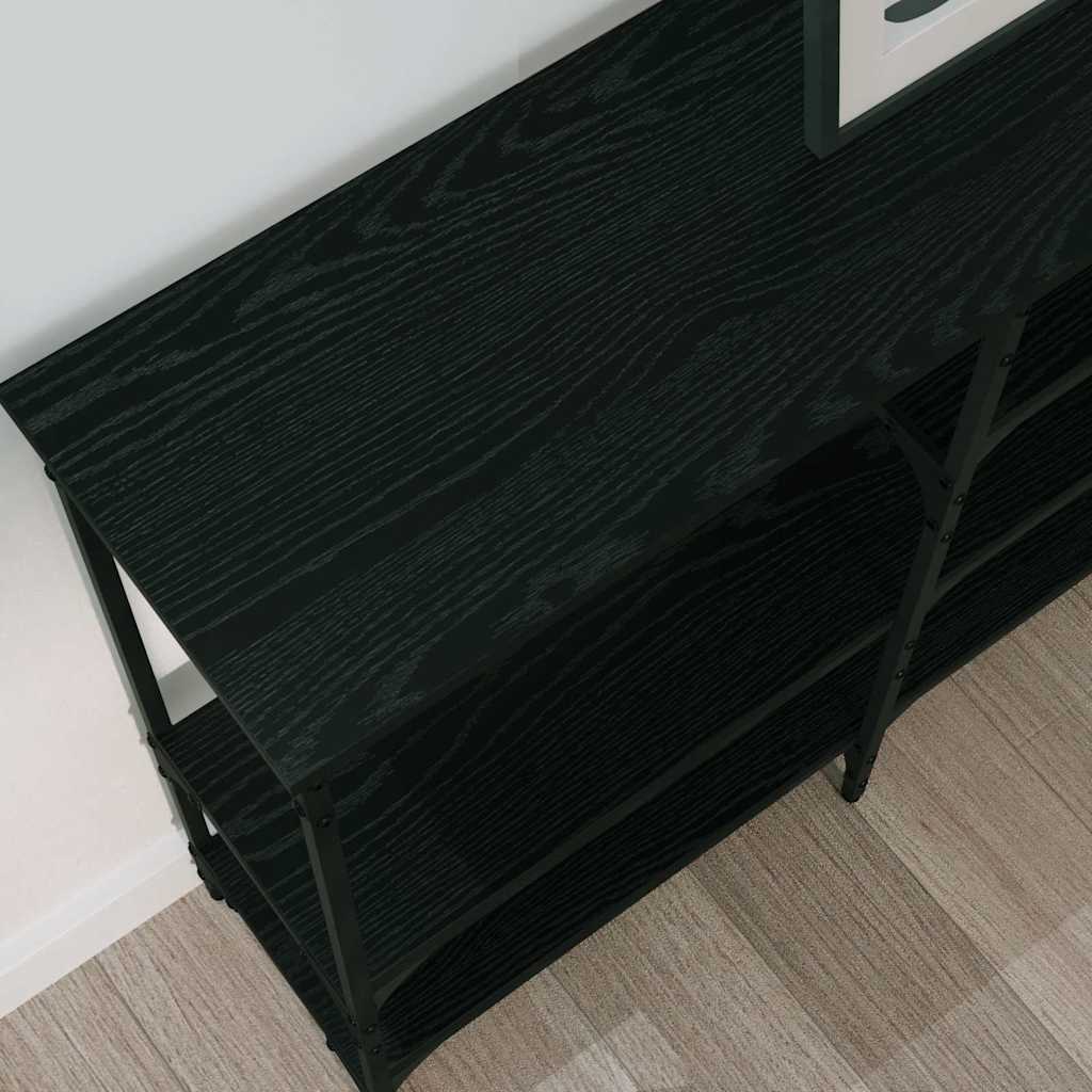 8721288900418_mo-im-zo_en_hd_1 vidaXL Console Table Black oak 160 x 29 x 80 cm Engineered wood - Image 5