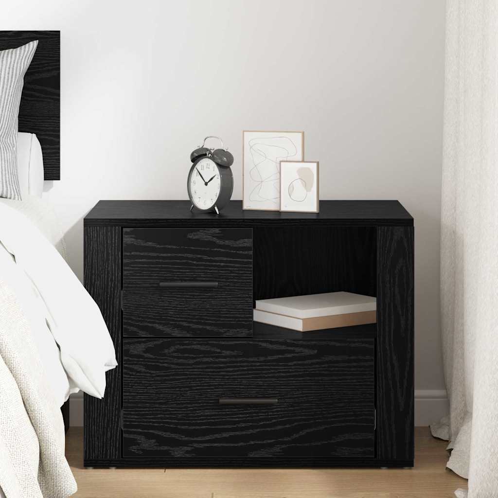 8721288908087_mo-im_en_hd_2 vidaXL Bedside Cabinet Black oak 60 x 36 x 45 cm Engineered wood - Image 4