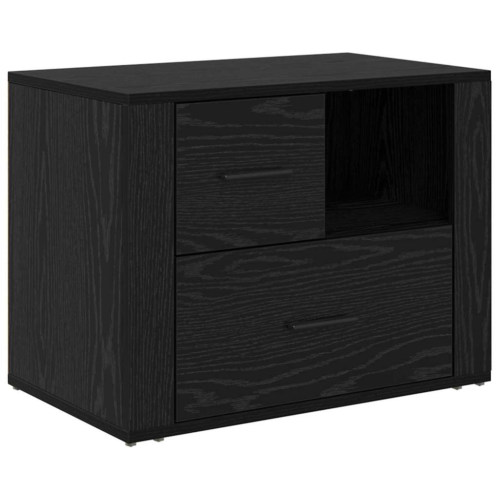 8721288908087_wbg-an-m_en_hd_1 vidaXL Bedside Cabinet Black oak 60 x 36 x 45 cm Engineered wood - Image 2