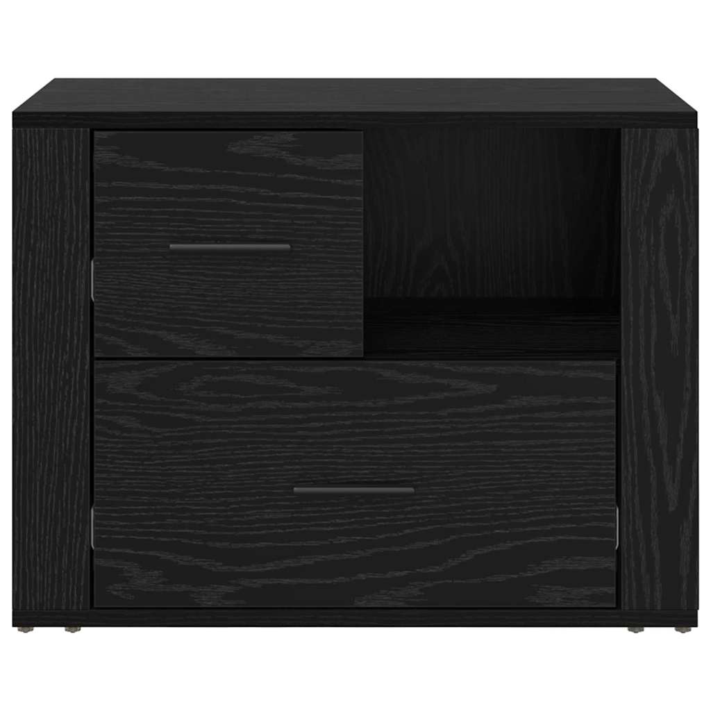 8721288908087_wbg-fr_en_hd_4 vidaXL Bedside Cabinet Black oak 60 x 36 x 45 cm Engineered wood - Image 6