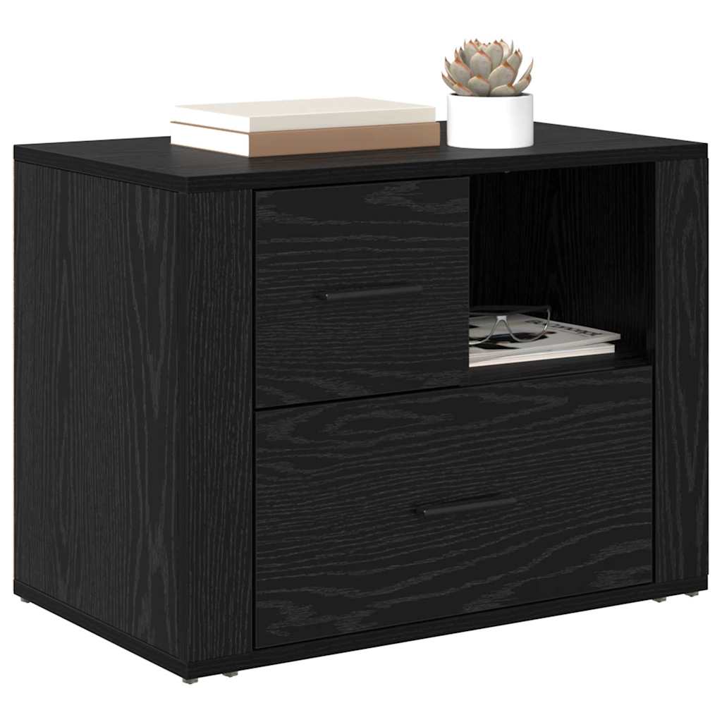 8721288908087_wbg-mo_en_hd_1 vidaXL Bedside Cabinet Black oak 60 x 36 x 45 cm Engineered wood - Image 3