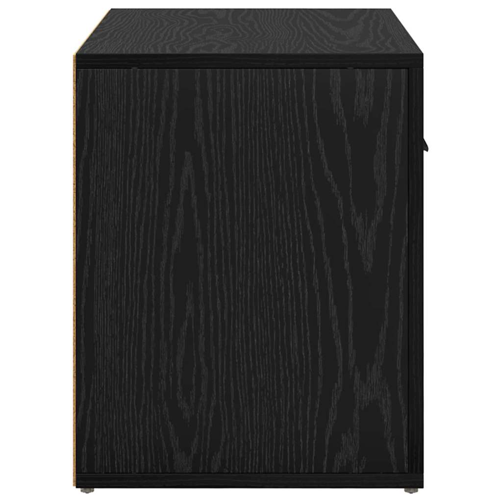 8721288908087_wbg-si_en_hd_5 vidaXL Bedside Cabinet Black oak 60 x 36 x 45 cm Engineered wood - Image 7