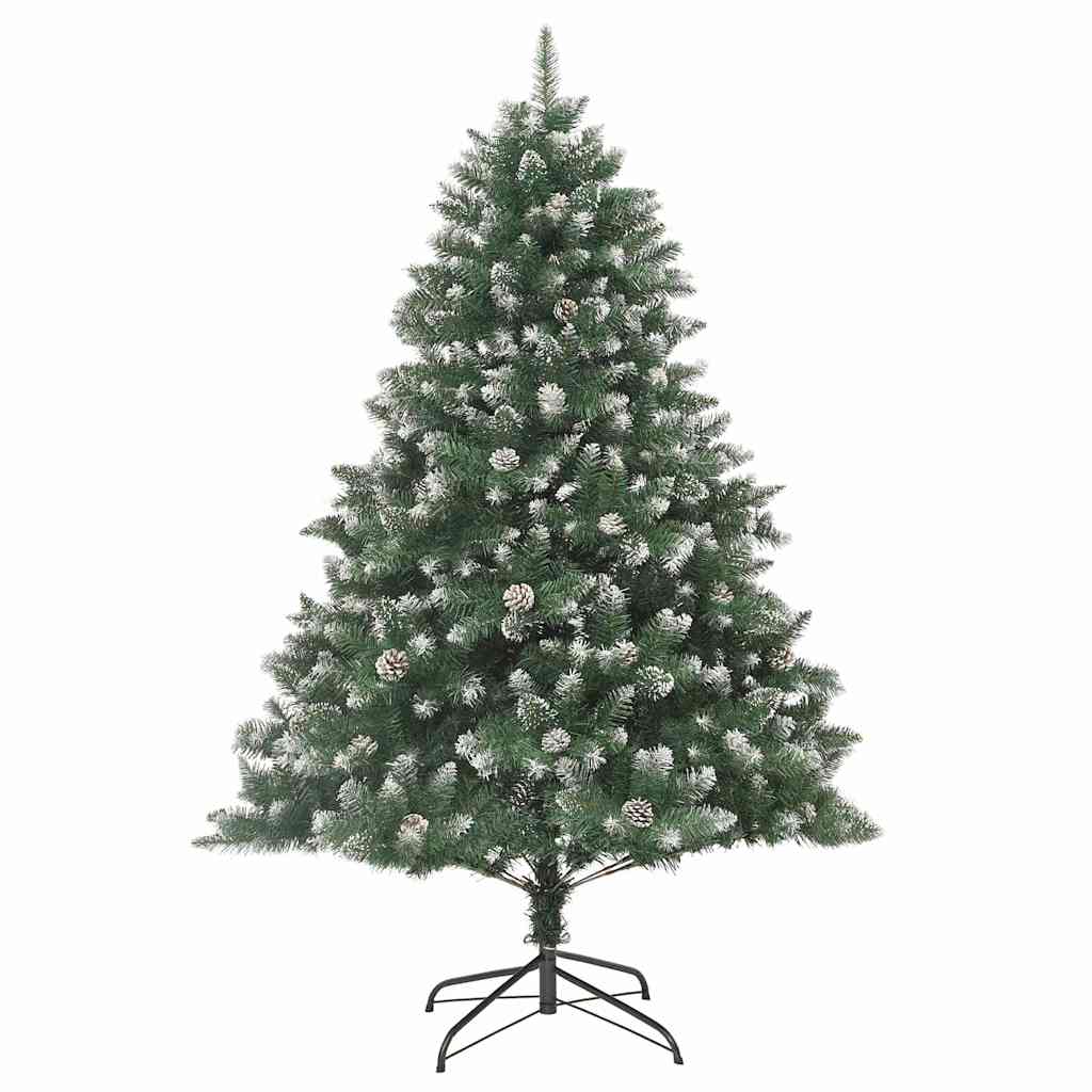 8721288982162_wbg-fr_en_hd_4 vidaXL ArtificialChristmasTree with LED Strip Lights Green 240cm PVC - Image 5