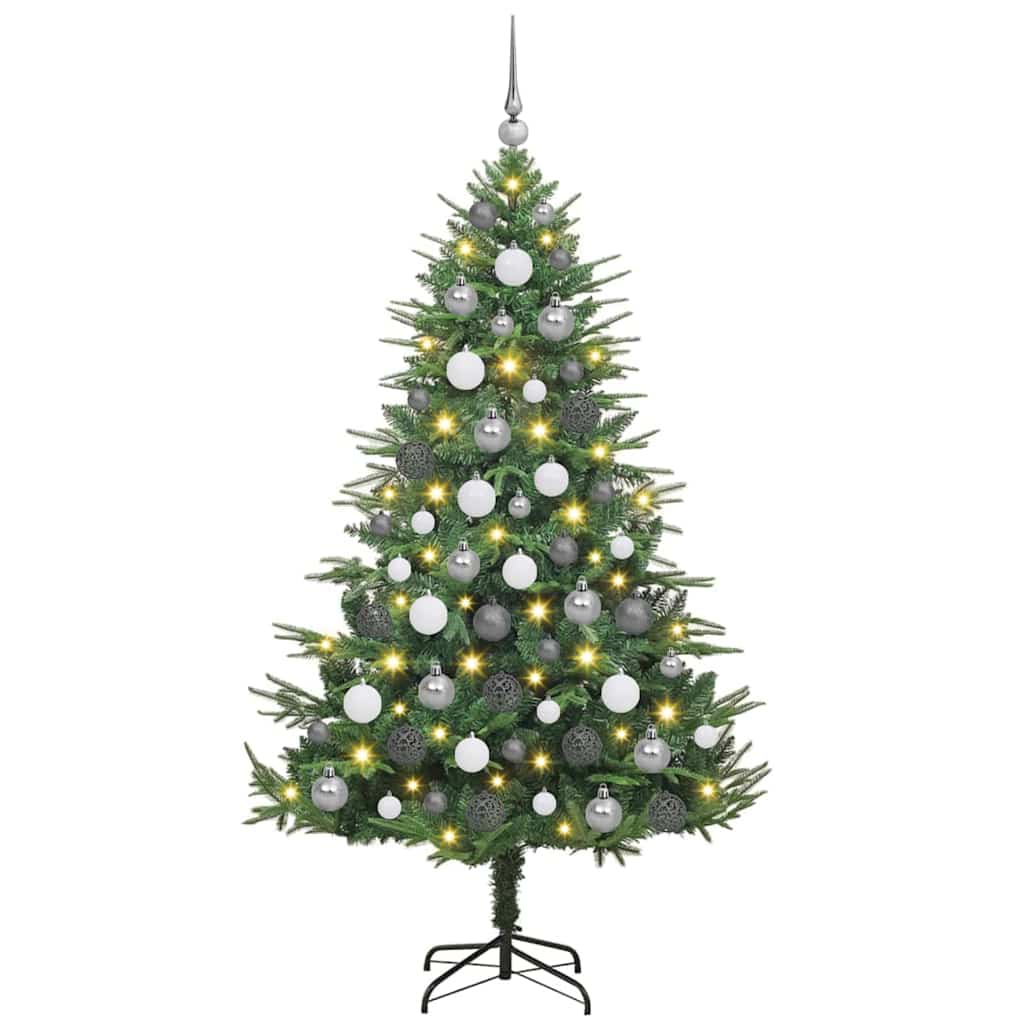 8721288983077_wbg-fr_en_hd_2 vidaXL Artificial Christmas Tree Green 180 cm PVC - Image 2