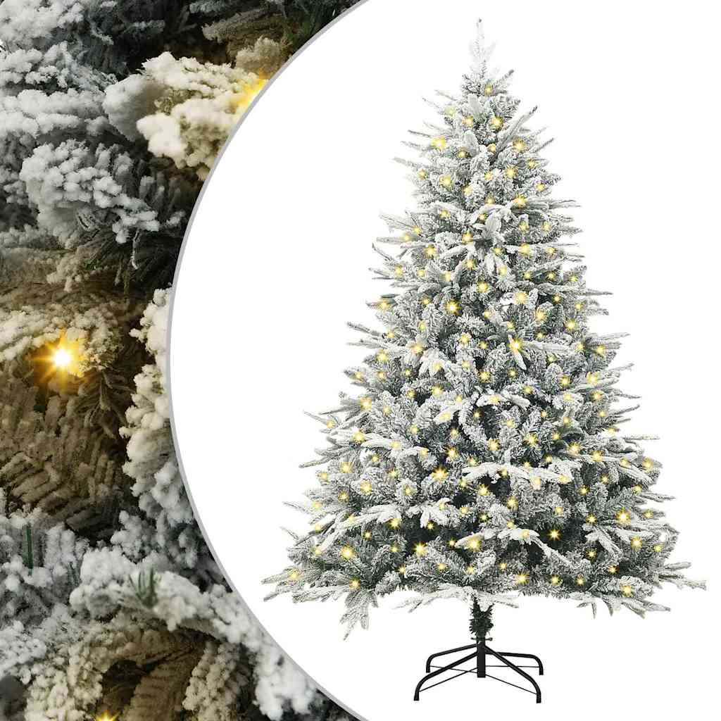 8721288983534_wbg-an-m_en_hd_1 vidaXL Artificial Christmas Tree Green and white 180 cm PVC - Image 2