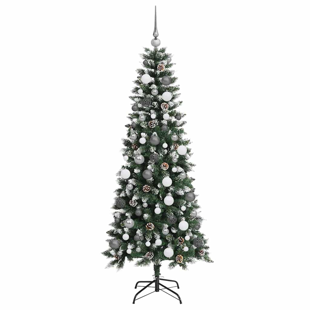 8721288987792_wbg-fr_en_hd_4 vidaXL Artificial Christmas Tree Green 180 cm PVC - Image 5