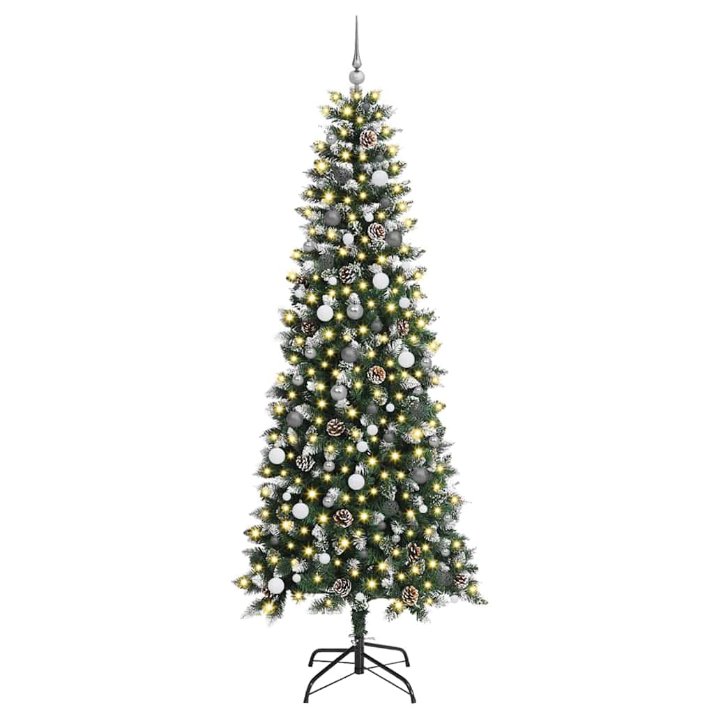 8721288988034_wbg-fr_en_hd_2 vidaXL Artificial Christmas Tree Green 240 cm PVC - Image 3