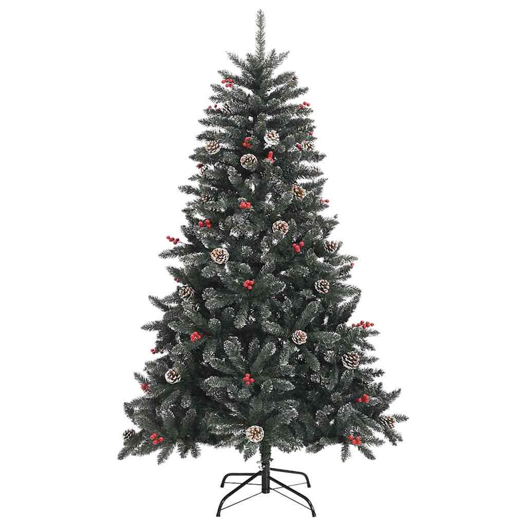8721288988393_wbg-fr_en_hd_5 vidaXL ArtificialChristmasTree with LED Strip Lights Green 180cm PVC - Image 6