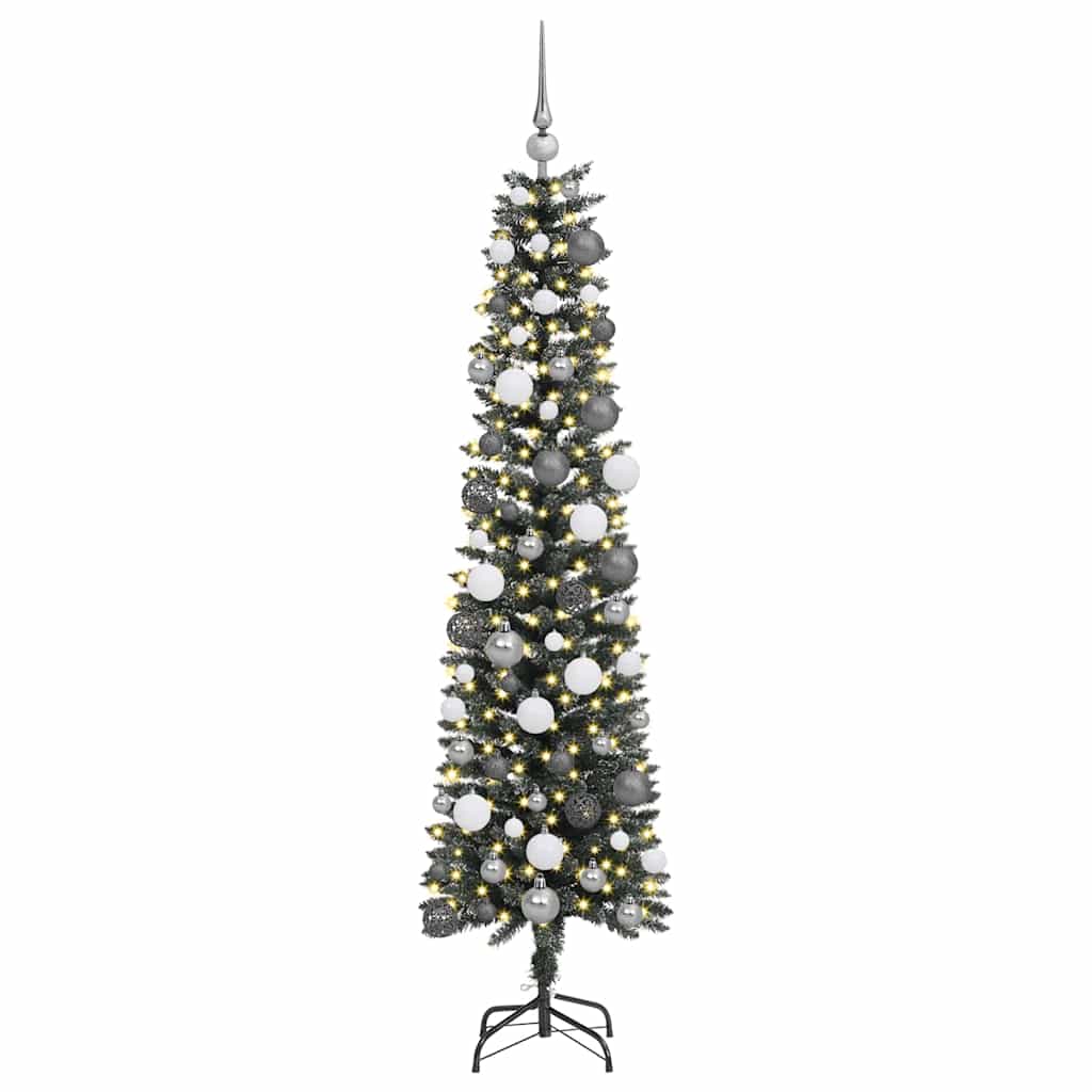 8721288988997_wbg-an_en_hd_2 vidaXL ArtificialChristmasTree with LED Strip Lights Green 180cm PVC - Image 3