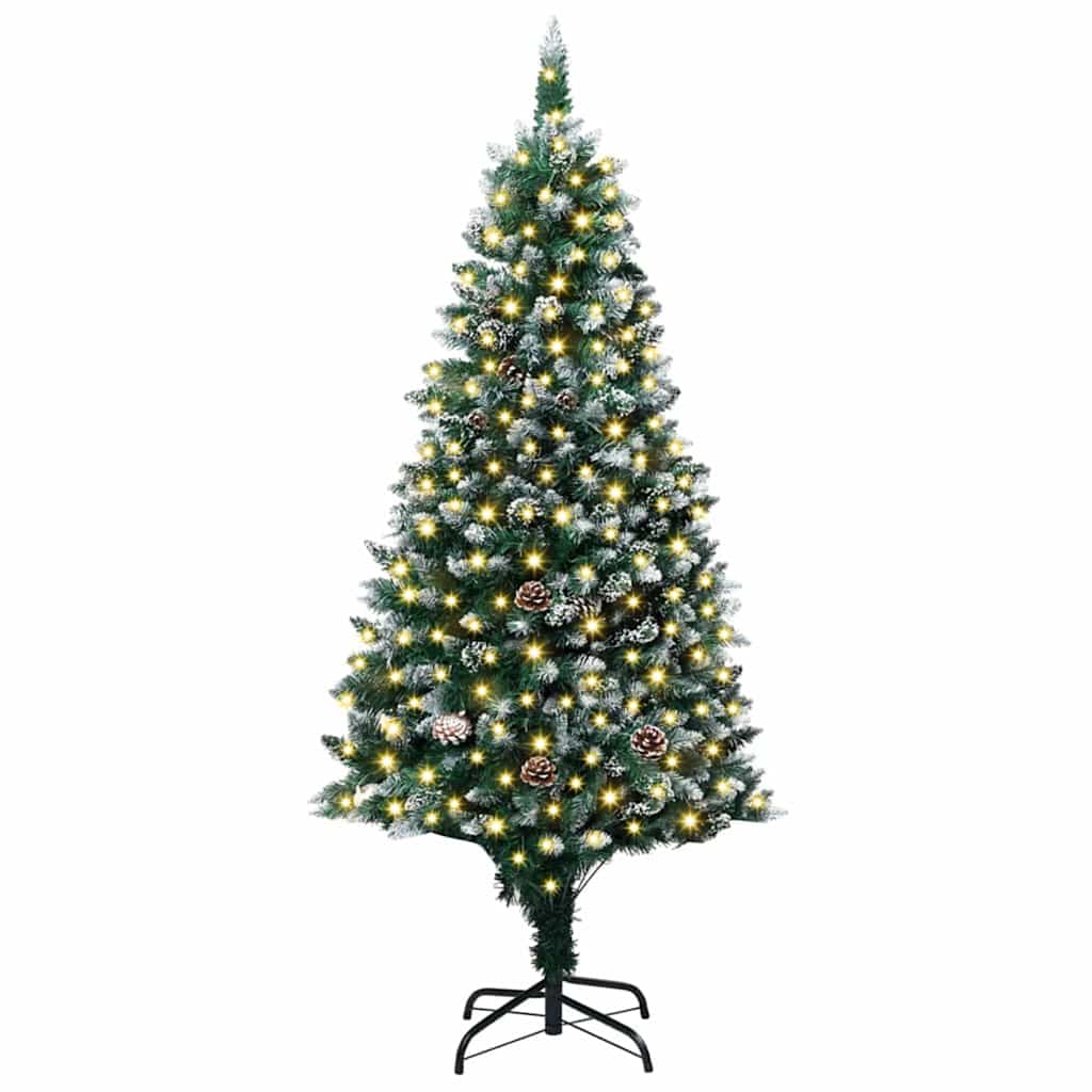 8721288992208_wbg-fr_en_hd_2 vidaXL Artificial Christmas Tree Green 180 cm PVC - Image 3