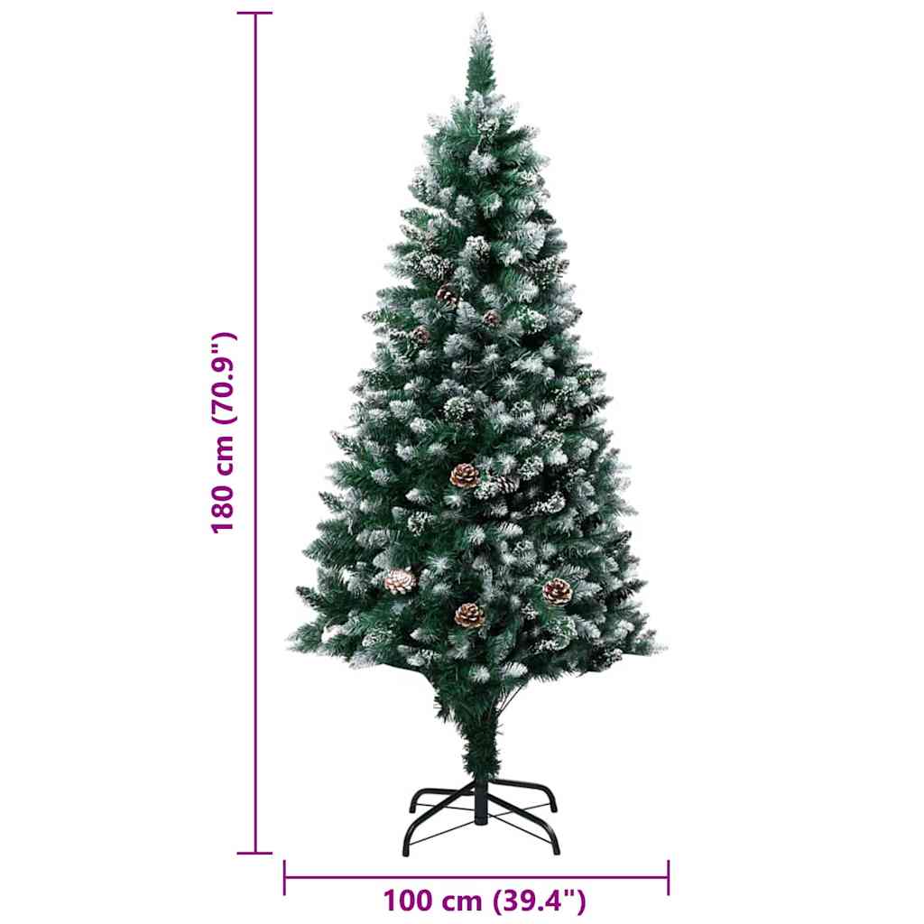 8721288992208_wbg-siz_en_hd_1 vidaXL Artificial Christmas Tree Green 180 cm PVC - Image 12