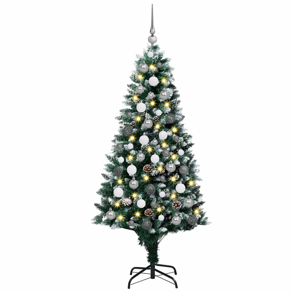 8721288992239_wbg-fr_en_hd_2 vidaXL Artificial Christmas Tree Green 180 cm PVC - Image 2