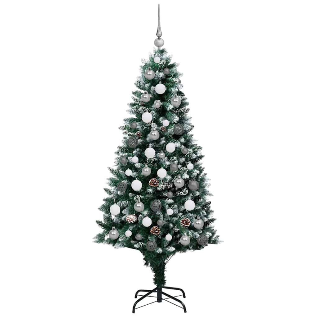 8721288992239_wbg-fr_en_hd_4 vidaXL Artificial Christmas Tree Green 180 cm PVC - Image 4
