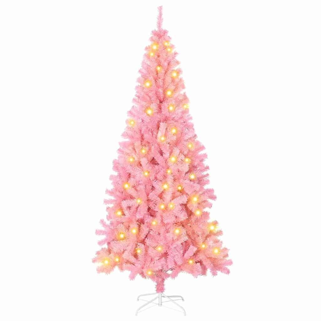 8721288993854_wbg-an-m_en_hd_1 vidaXL Artificial Christmas Trees Pink 180 cm PVC - Image 2