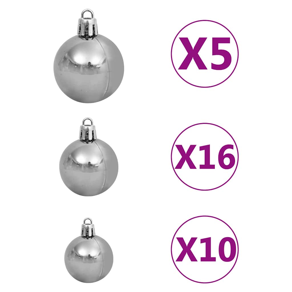 8721288993885_wbg-fr_en_hd_10 vidaXL Artificial Christmas Trees Pink 180 cm PVC - Image 11