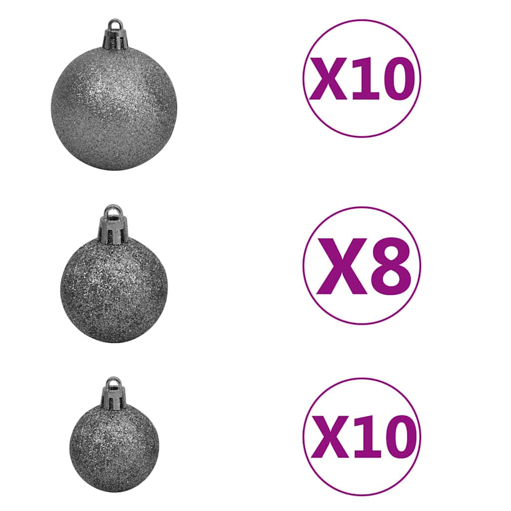 8721288993885_wbg-fr_en_hd_7 vidaXL Artificial Christmas Trees Pink 180 cm PVC - Image 8