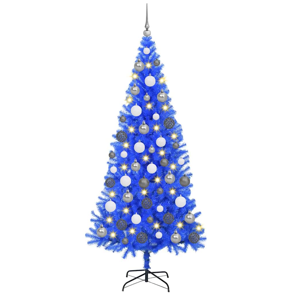 8721288994868_wbg-an-m_en_hd_1 vidaXL Artificial Christmas Trees Blue 180 cm PVC - Image 2