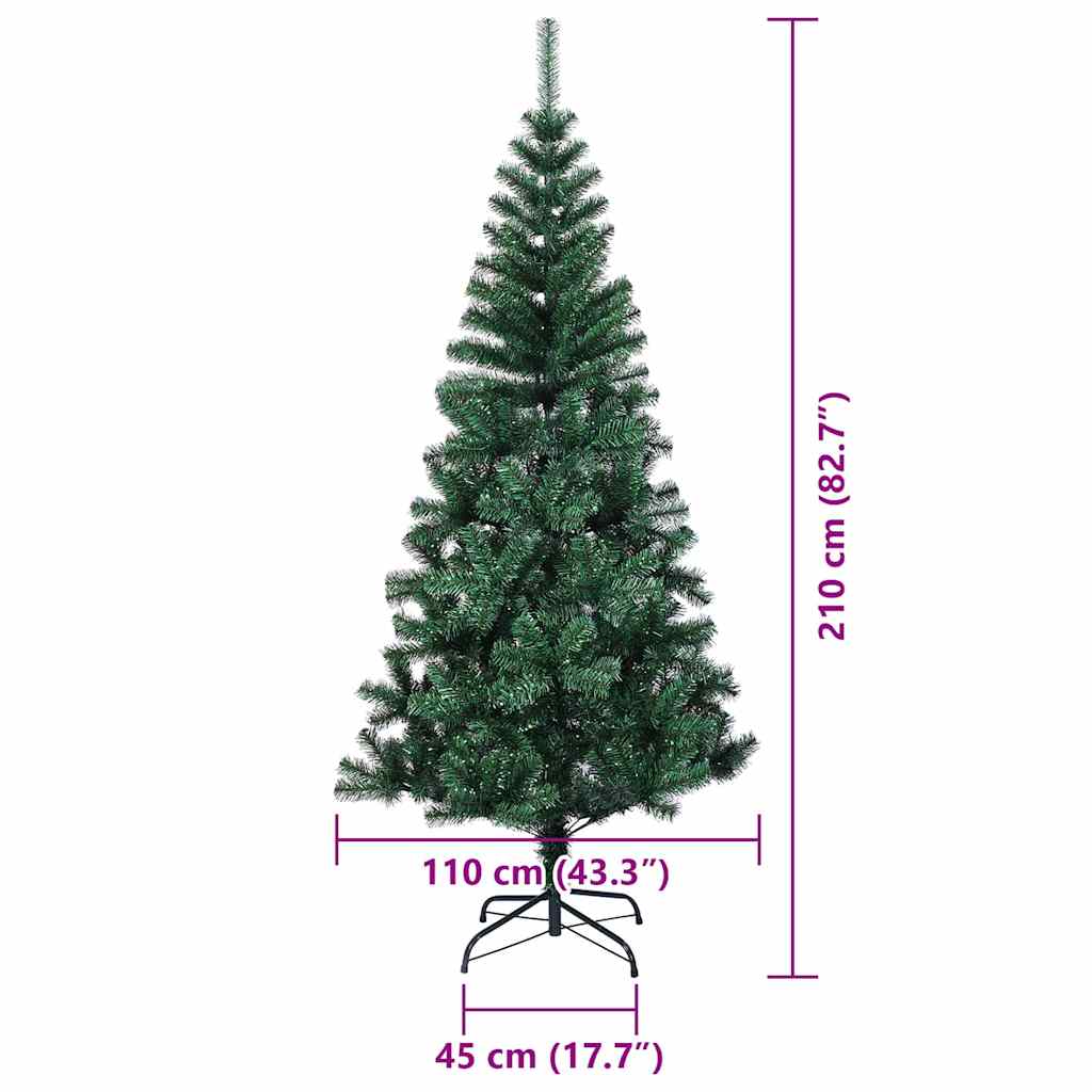 8721288997319_wbg-siz_en_hd_1 vidaXL ArtificialChristmasTree Green 210cm PVC - Image 12