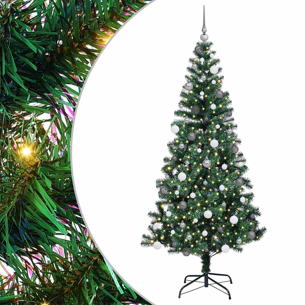 8721288997340_wbg-an-m_en_hd_1 vidaXL ArtificialChristmasTree Green 210cm PVC - Image 2
