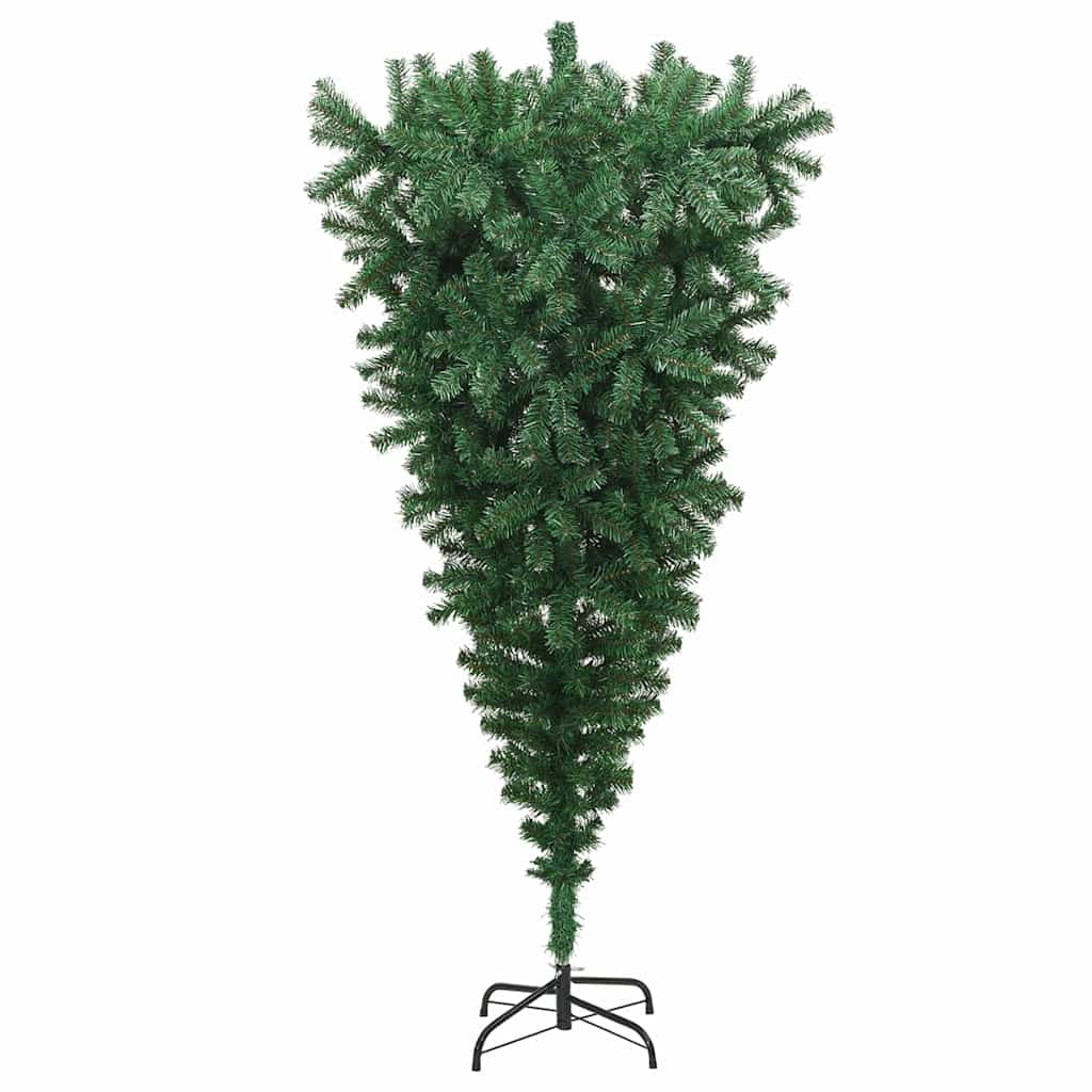 8721288998231_wbg-fr_en_hd_5 vidaXL Upside-down Artificial Pre-lit Christmas Tree Green 180 x 90 cm - Image 6