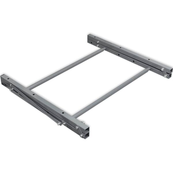 vidaXL Tyre Rack Silver Steel - Image 4