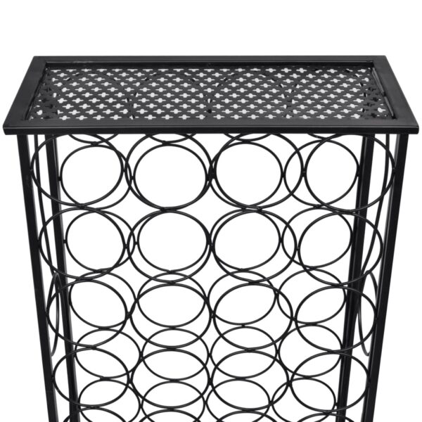 vidaXL Wine Rack for 28 Bottles Metal - Image 4
