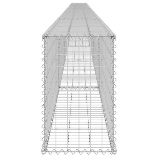 vidaXL Gabion Wall with Covers Galvanised Steel 900x30x50 cm - Image 5