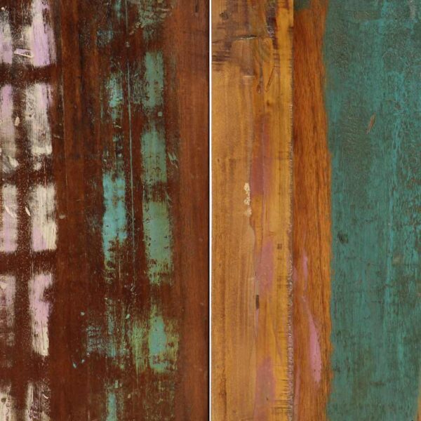 vidaXL Dining Table 140x70x75 cm Solid Reclaimed Wood - Image 7
