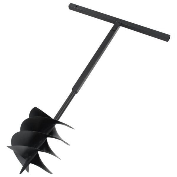 vidaXL Ground Drill with Handle 250 mm Steel Black - Image 2