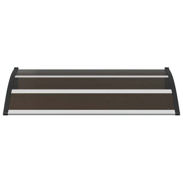 vidaXL Door Canopy Black 120x75 cm PC - Image 4
