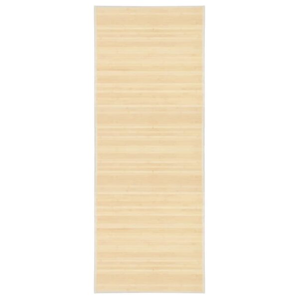 vidaXL Rug Bamboo 80x200 cm Natural - Image 1