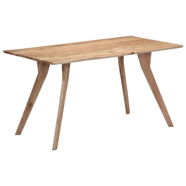 vidaXL Dining Table 140x80x76 cm Solid Acacia Wood - Image 11