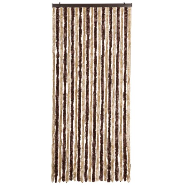 vidaXL Insect Curtain Beige and Light Brown 90x220 cm Chenille - Image 3