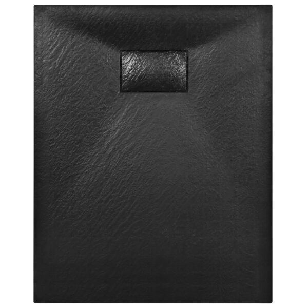 vidaXL Shower Base Tray SMC Black 100x70 cm - Image 4
