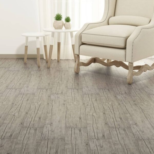 vidaXL Self-adhesive PVC Flooring Planks 5.02 m² 2 mm Oak Washed - Image 4