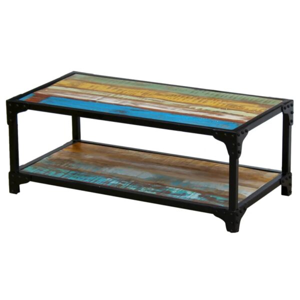 vidaXL Coffee Table Solid Reclaimed Wood - Image 3